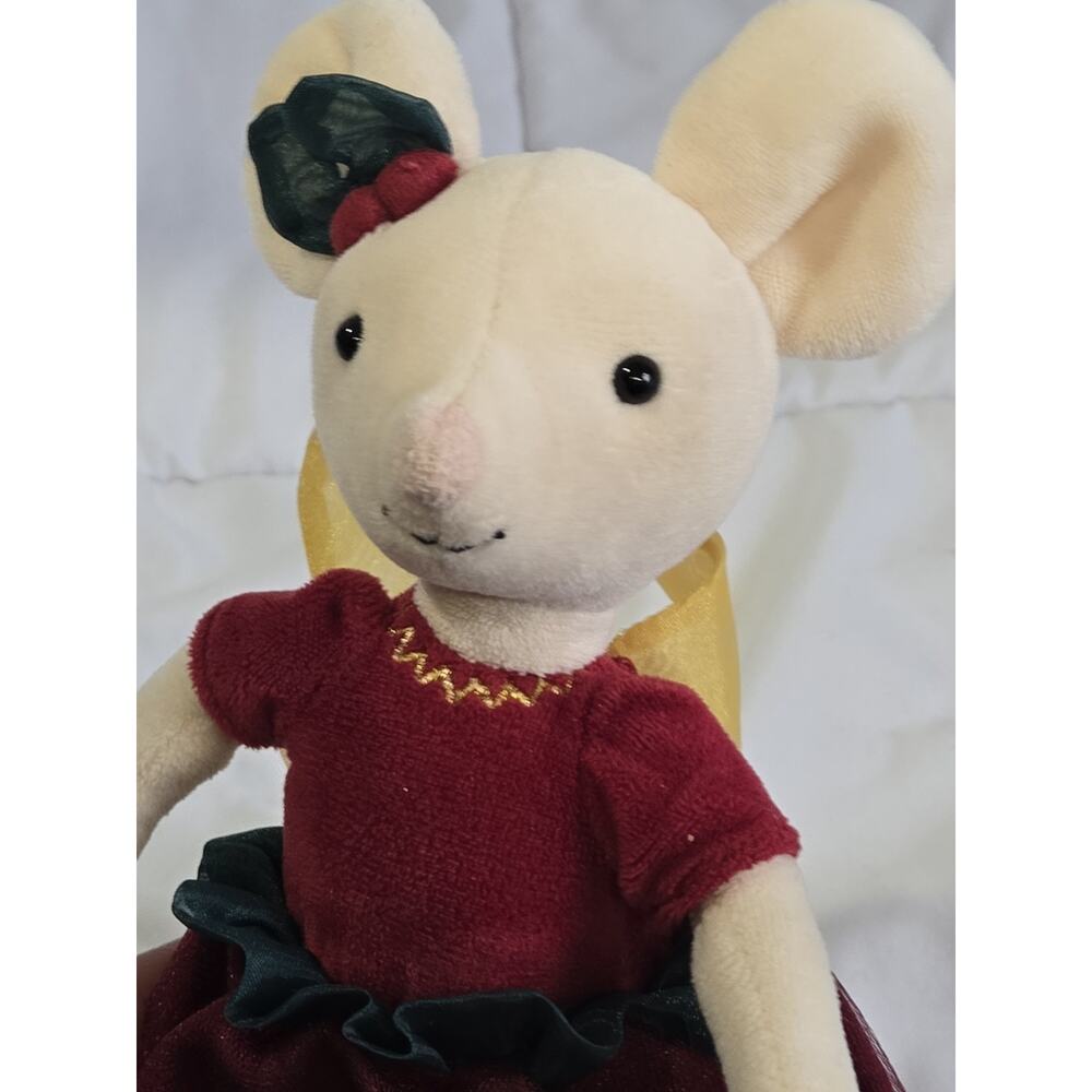 Vtg Jellycat Large 16” Sugar Plum Fairy Mouse Stuffed Nursery Decor Ballerina - Picture 6 of 9